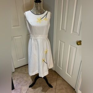 Vintage handmade white  dress size small